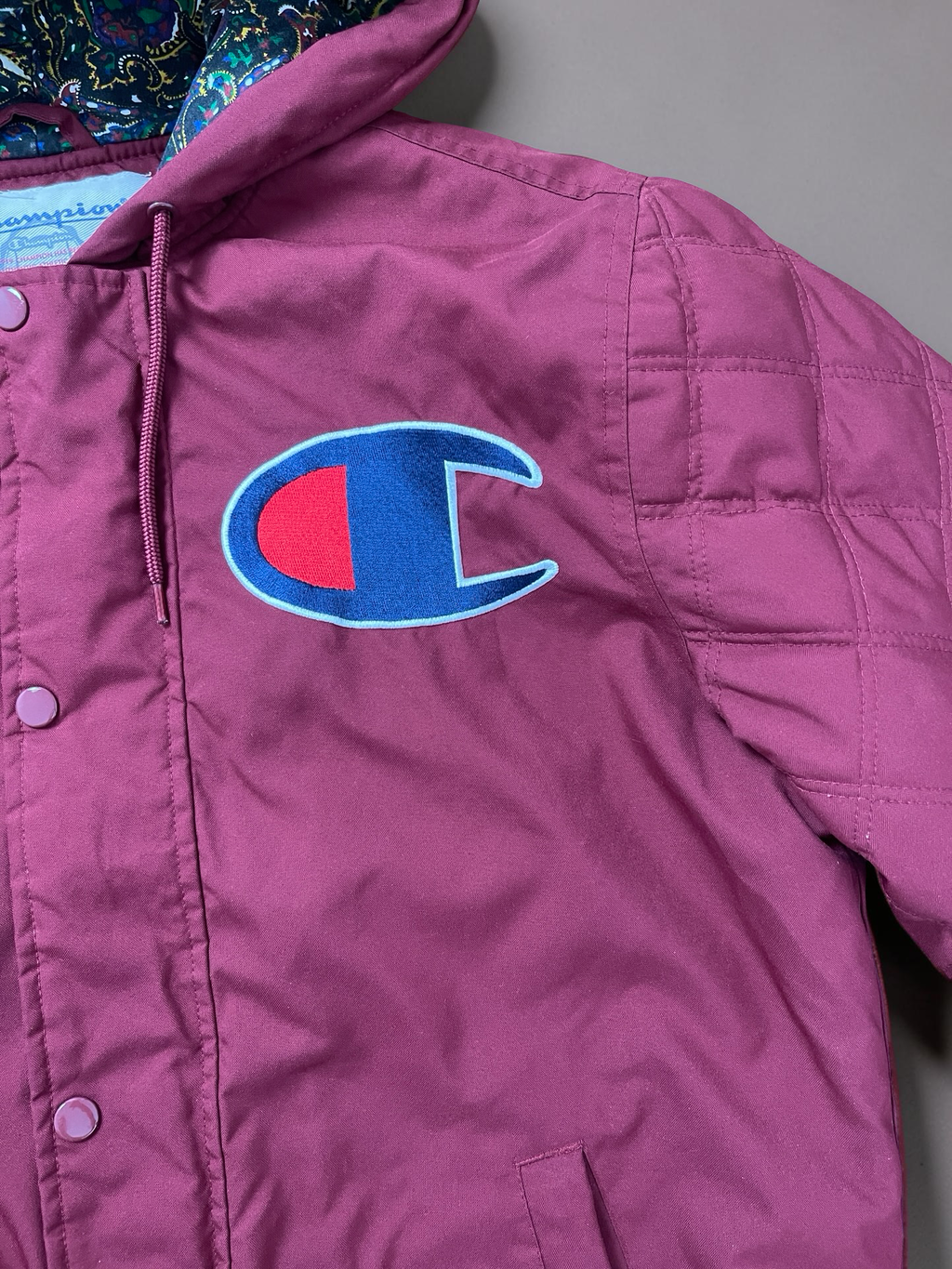 Supreme x Champion Bomber Jacket Dark red