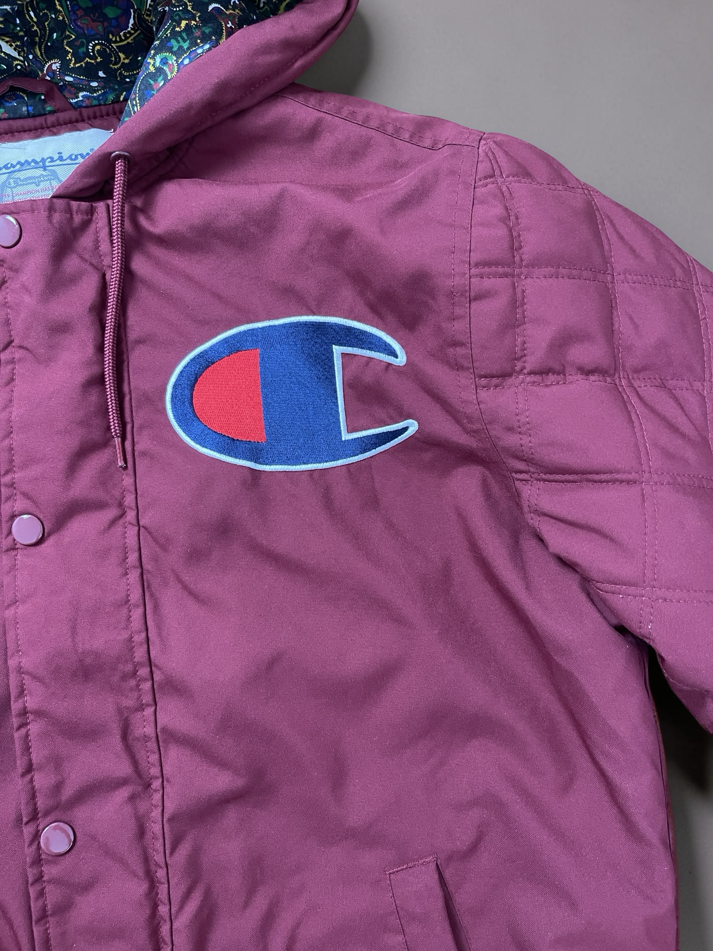 Supreme x Champion Bomber Jacket Dark red