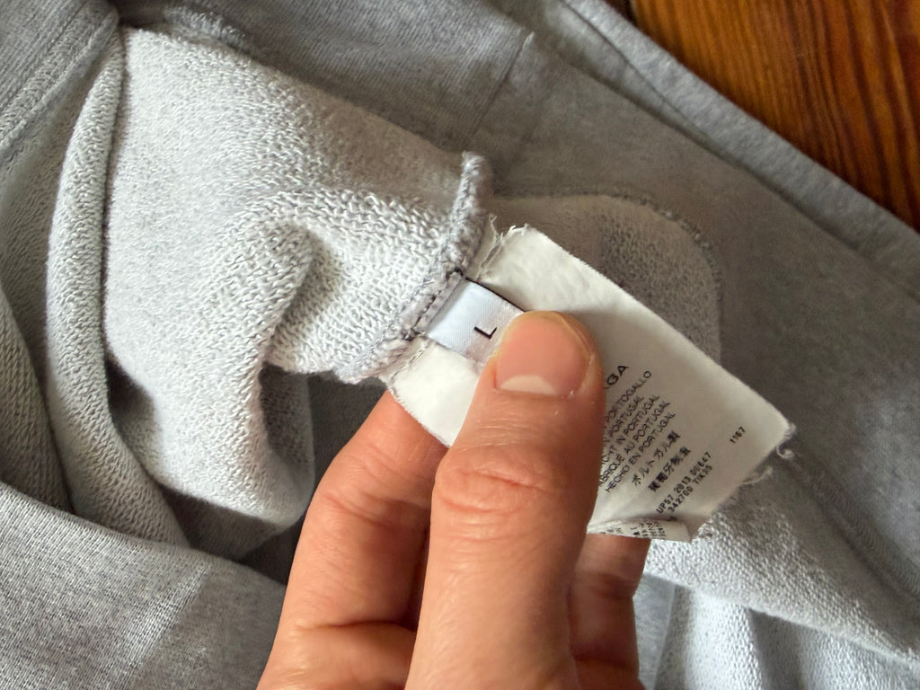 Balenciaga grey cropped sweatshirt