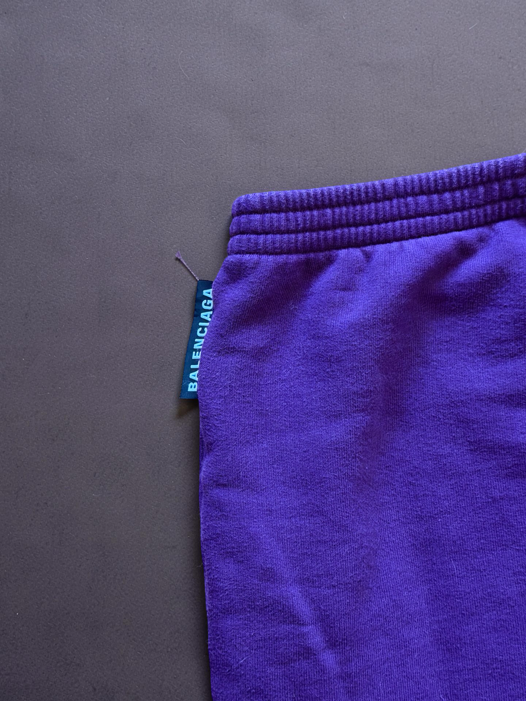 Balenciaga Purple cuffed jogger
