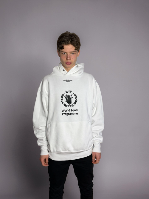 Balenciaga white WFP hoodie