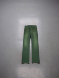 Dior Homme SS14 Green coated jeans by Kris Van Assche