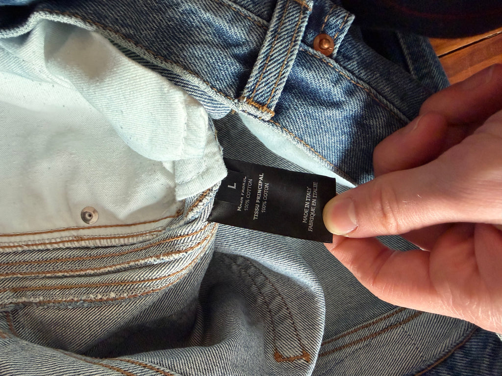 Vetements 3 Stripe Jeans straight baggy fit