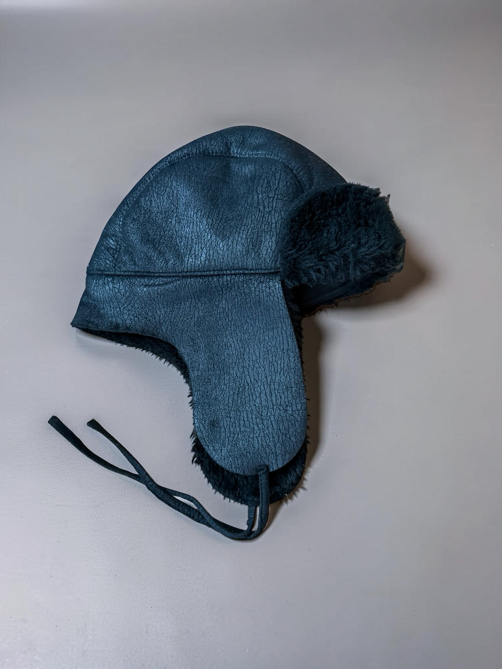 Gosha Rubchinski Faux Leather Chapka Hat