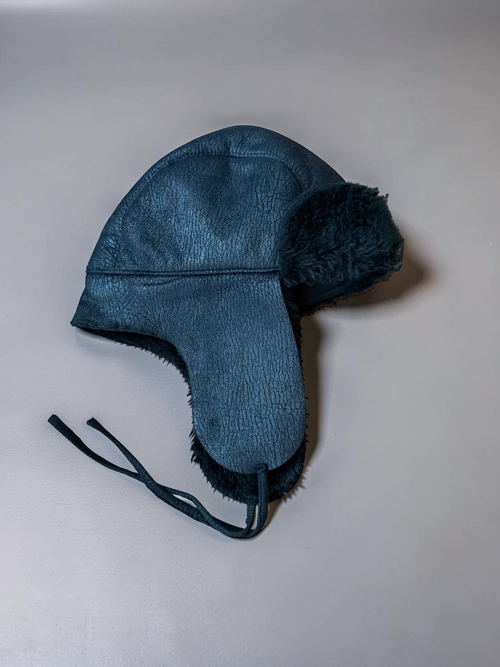 Gosha Rubchinski Faux Leather Chapka Hat