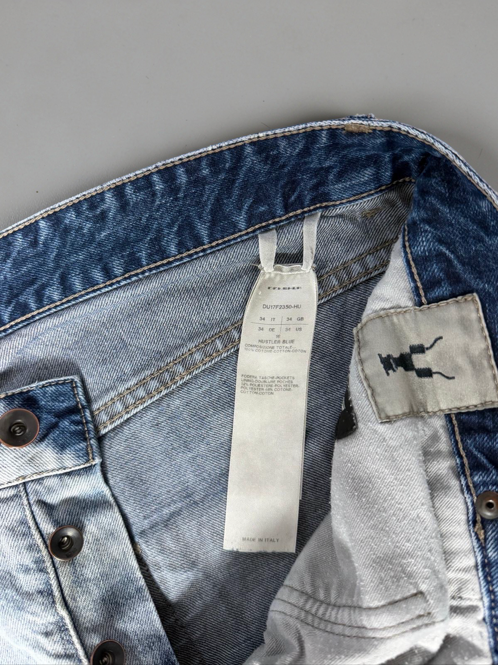 Rick Owens AW17 “Glitter” "Hustlers Blue” detroit jeans