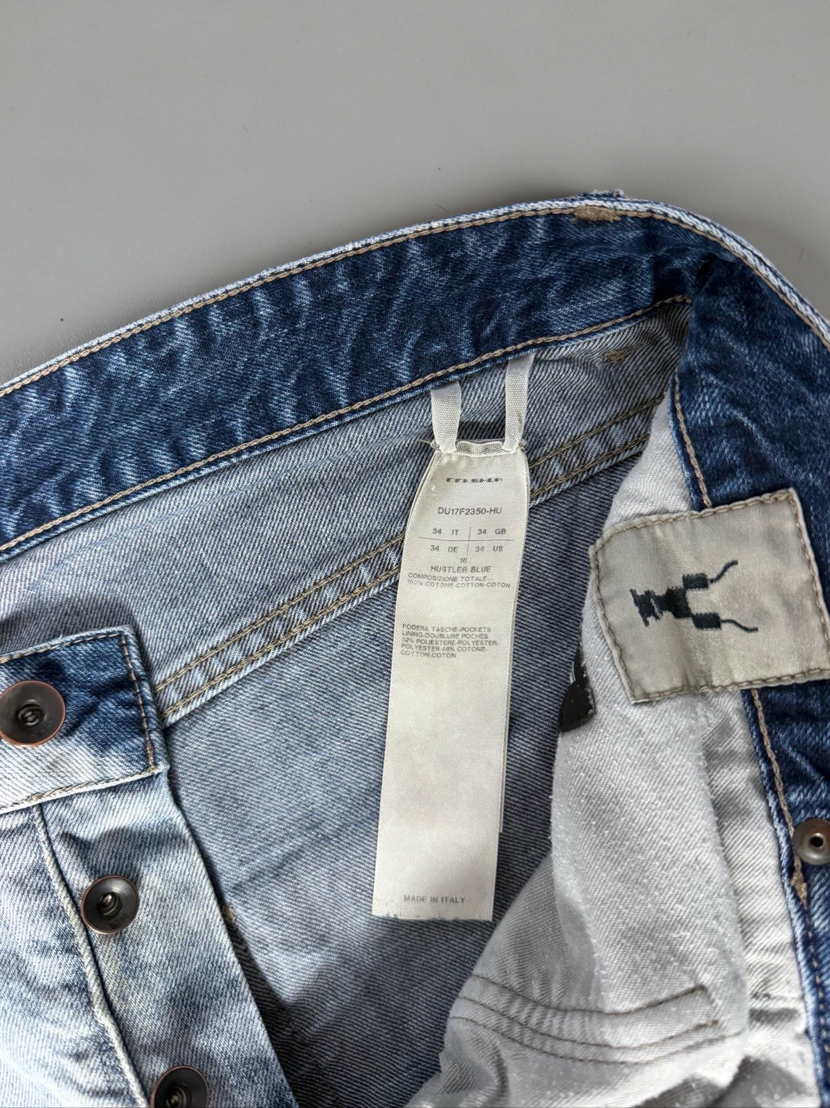 Rick Owens AW17 “Glitter” "Hustlers Blue” detroit jeans