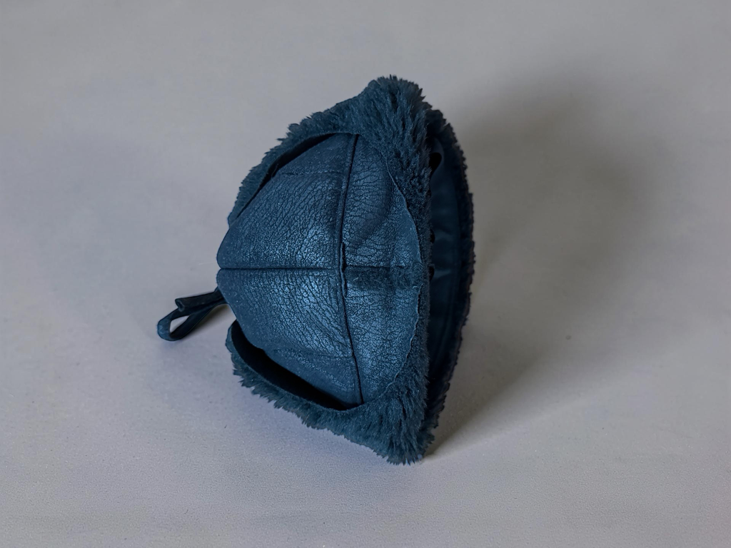 Gosha Rubchinski Faux Leather Chapka Hat