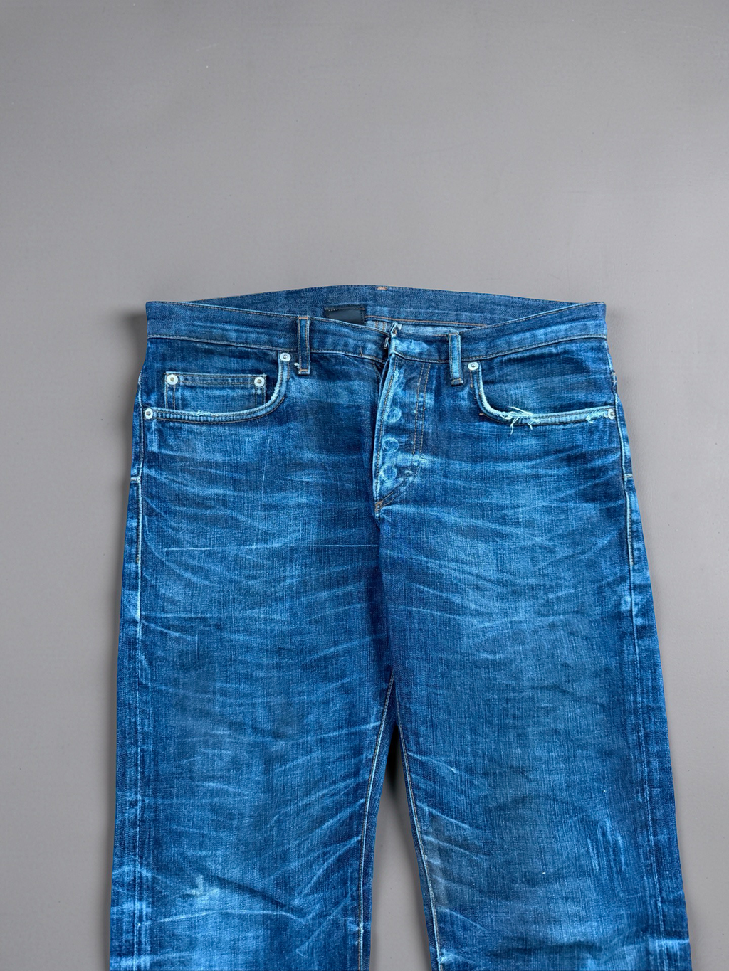 Dior Homme SS03 “ Follow me “ waxed clawmark jeans