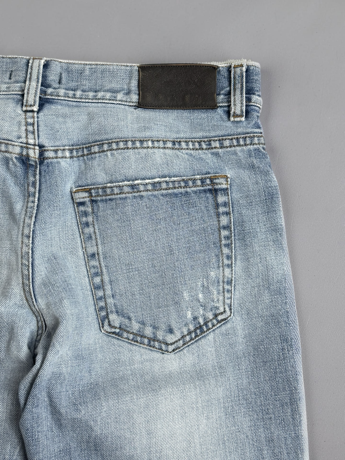 Prada Clawmark ice wash Jeans