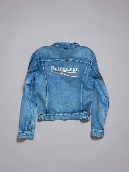 Balenciaga Political Campaing Jeans Jacket