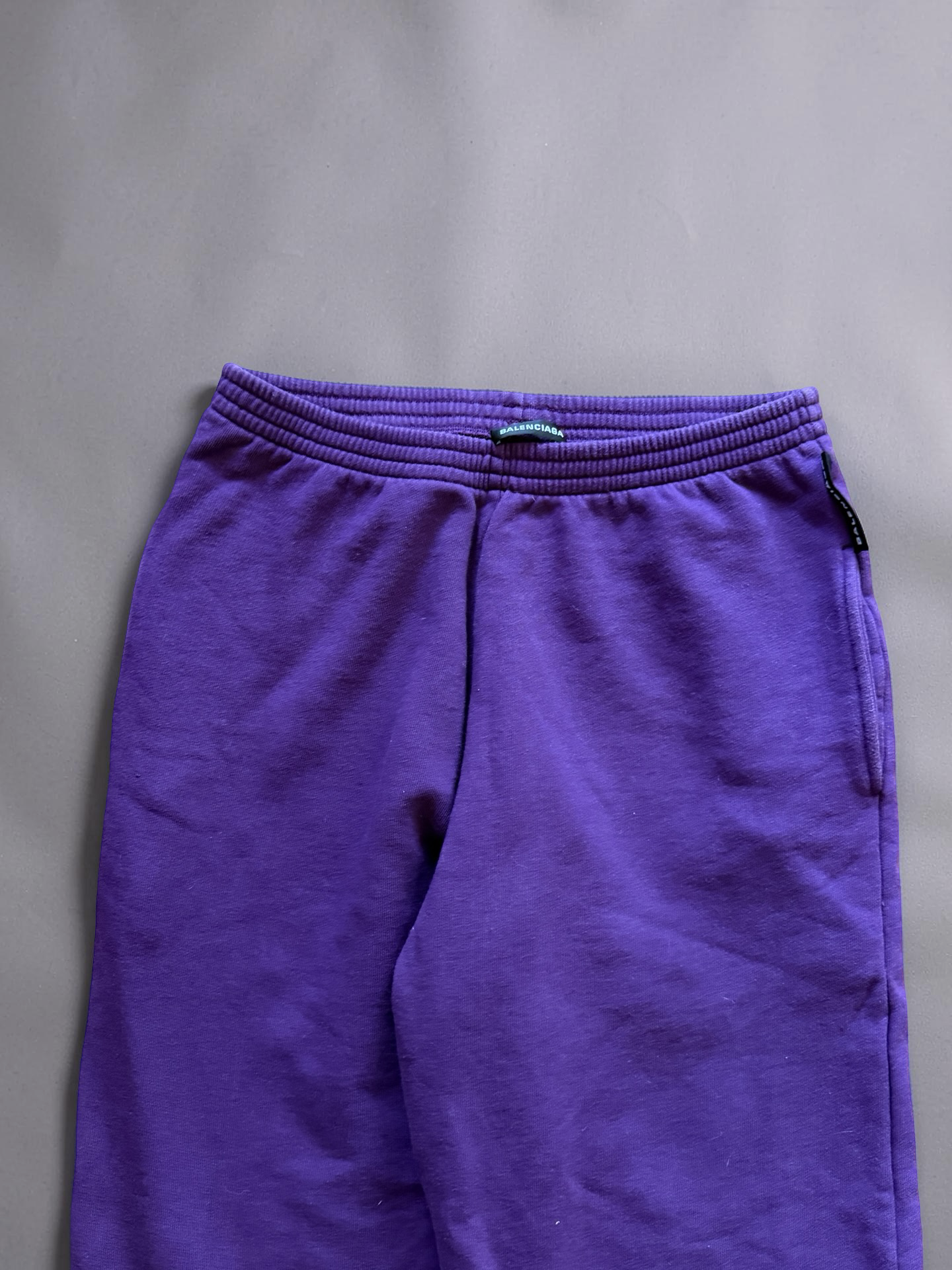 Balenciaga Purple cuffed jogger