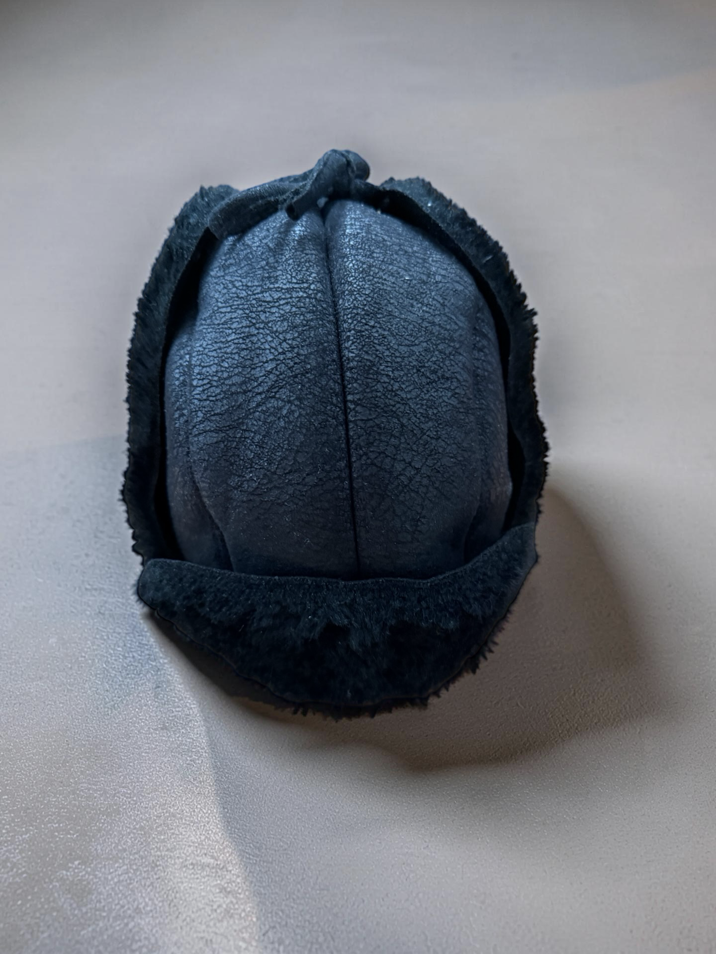 Gosha Rubchinski Faux Leather Chapka Hat