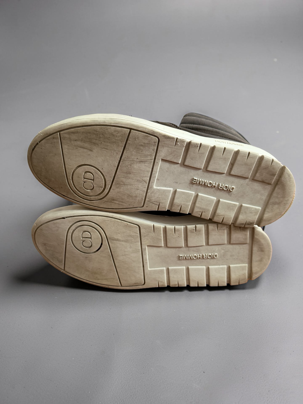 Dior Homme AW12 brown leather hightop shoes
