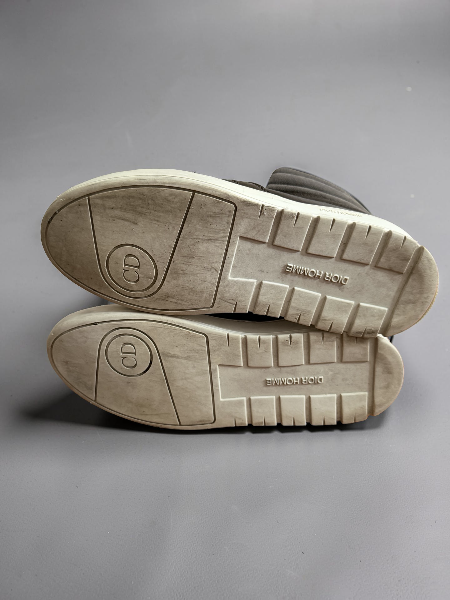 Dior Homme AW12 brown leather hightop shoes