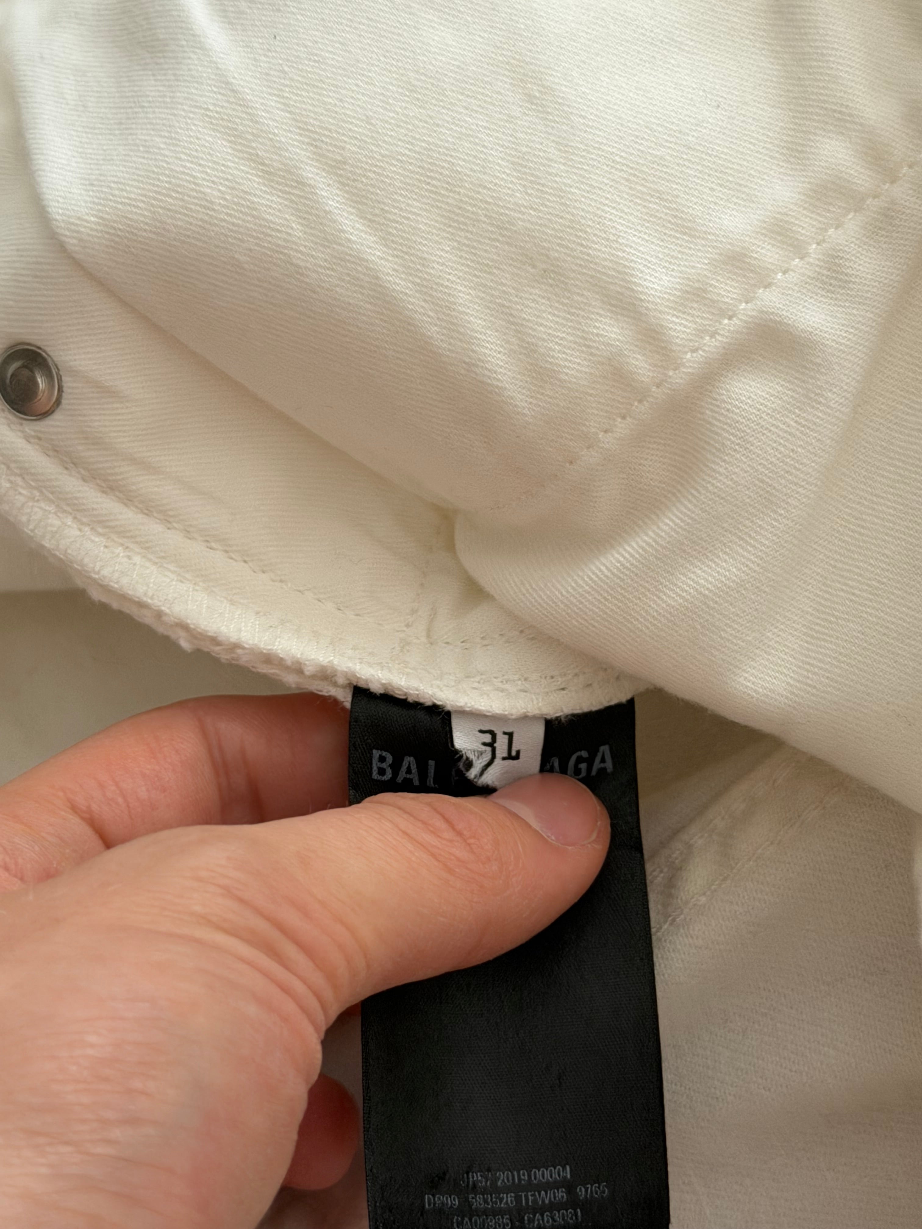 Balenciaga White Jeans
