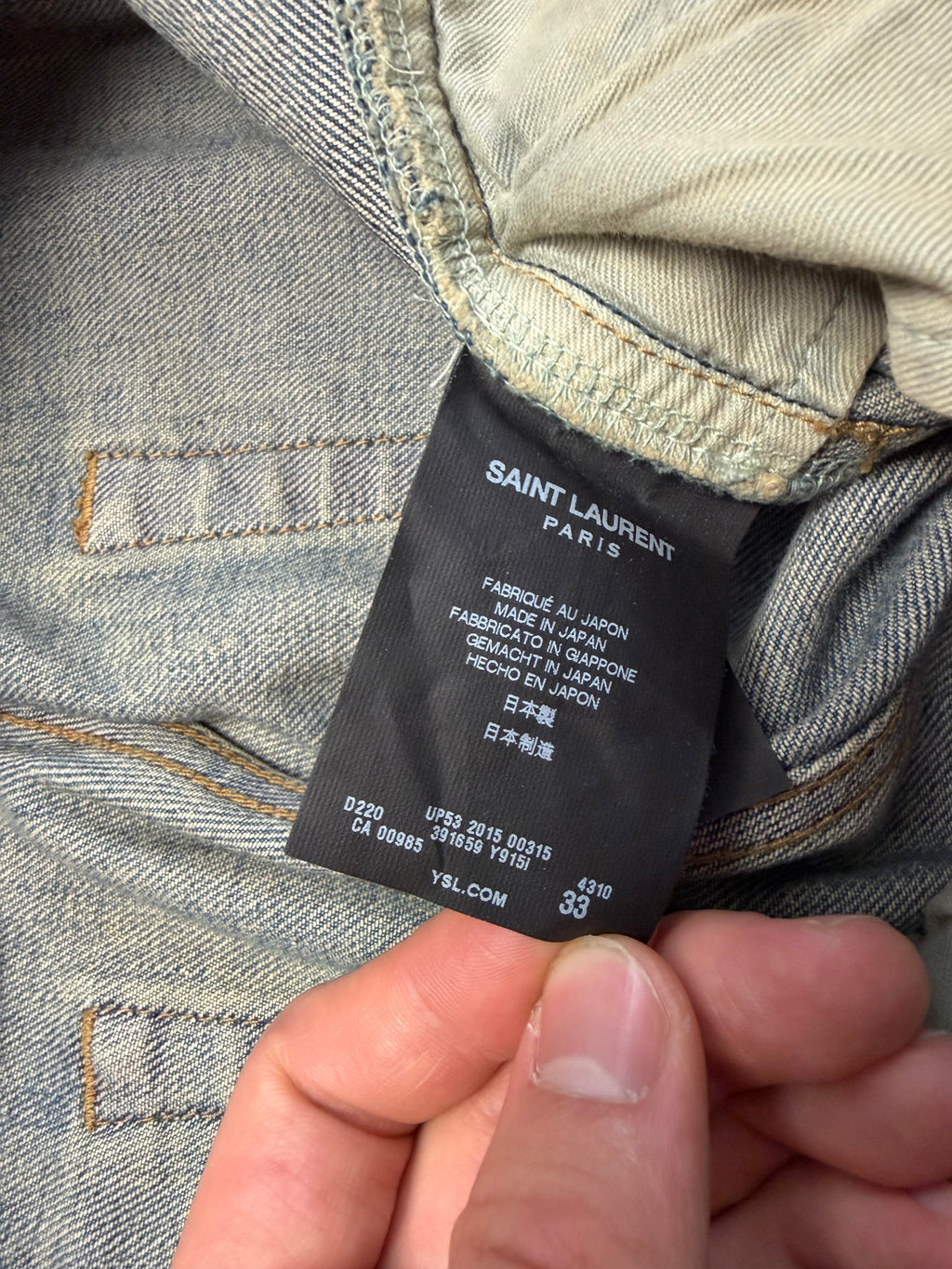 Saint Laurent 2015 Crash Jeans