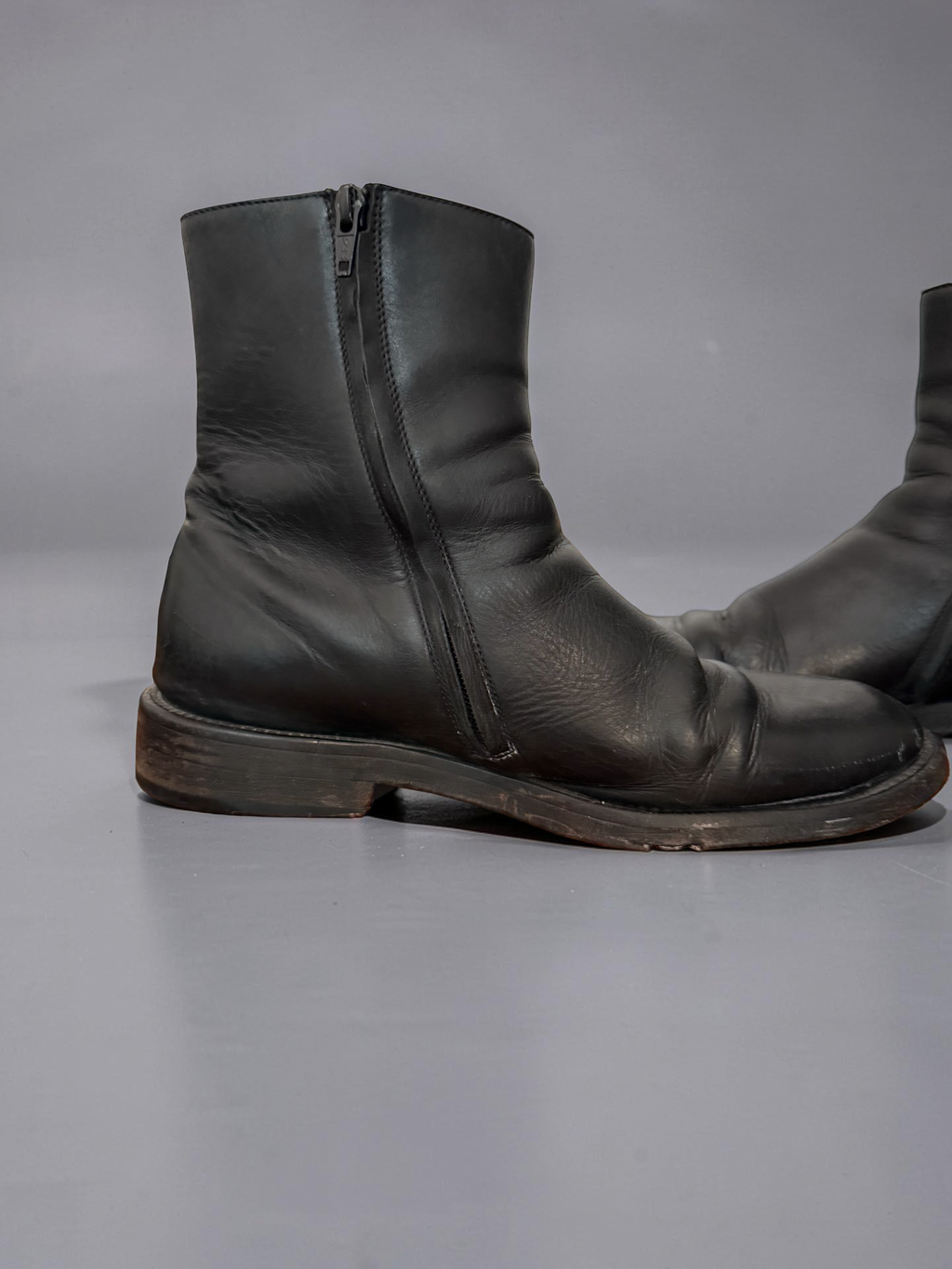 Balenciaga Logo Leather Boots