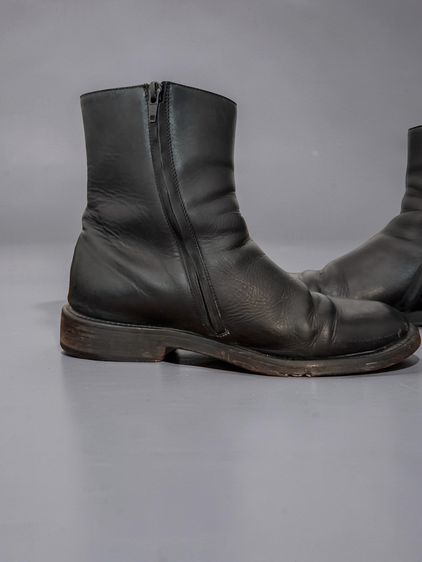 Balenciaga Logo Leather Boots