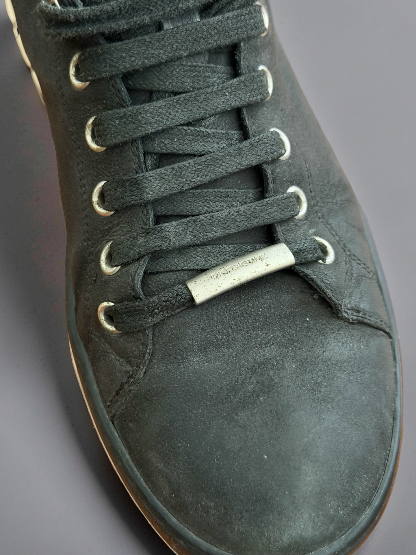 Dior Homme AW12 strap Hightop Black leather shoes