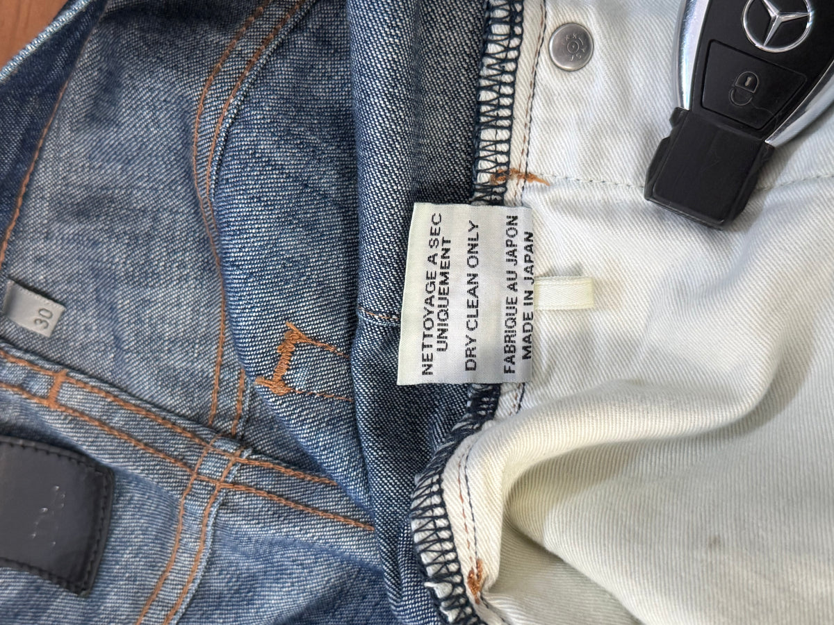Dior Homme SS03 “ Follow me “ waxed clawmark jeans