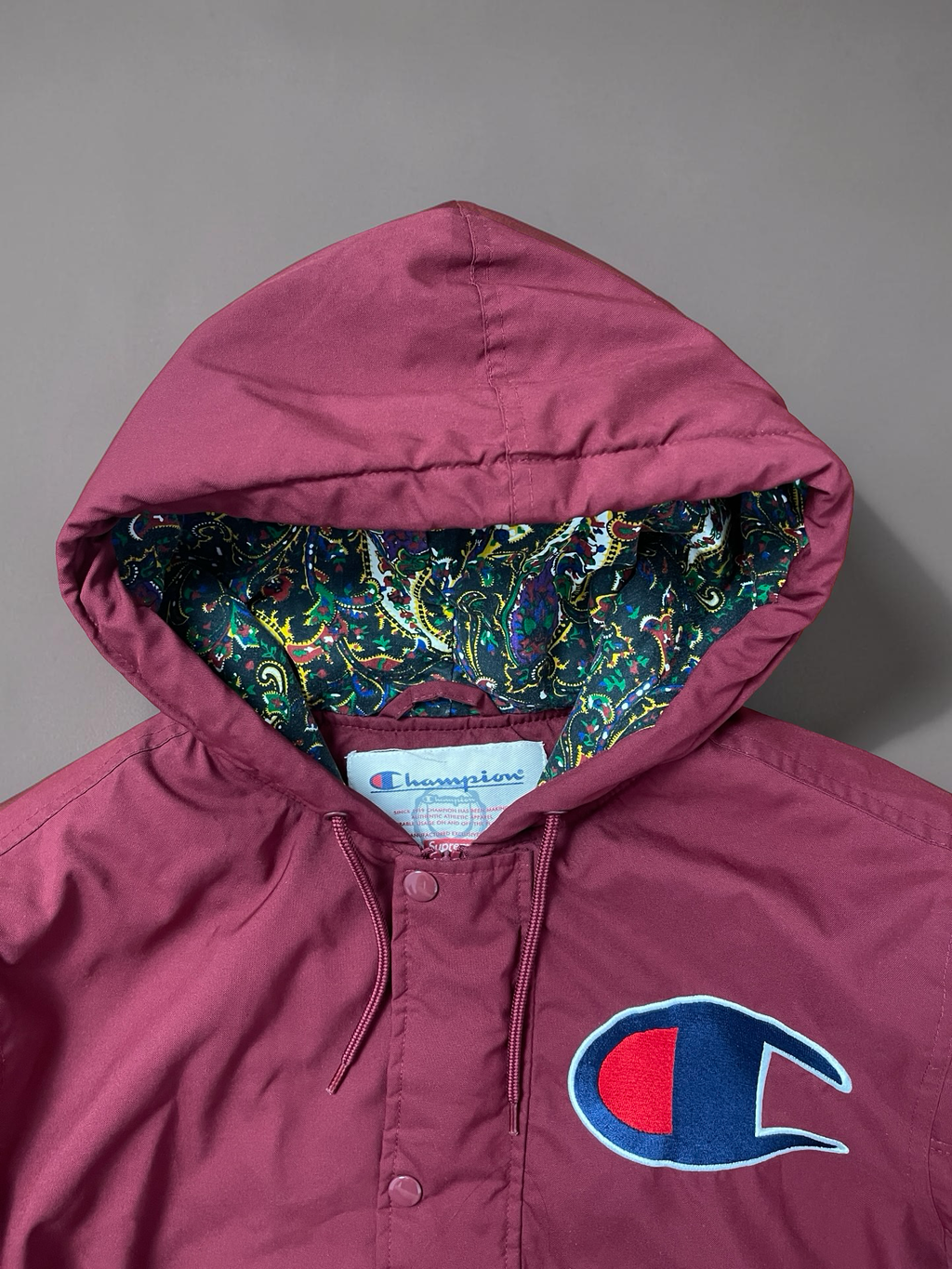Supreme x Champion Bomber Jacket Dark red