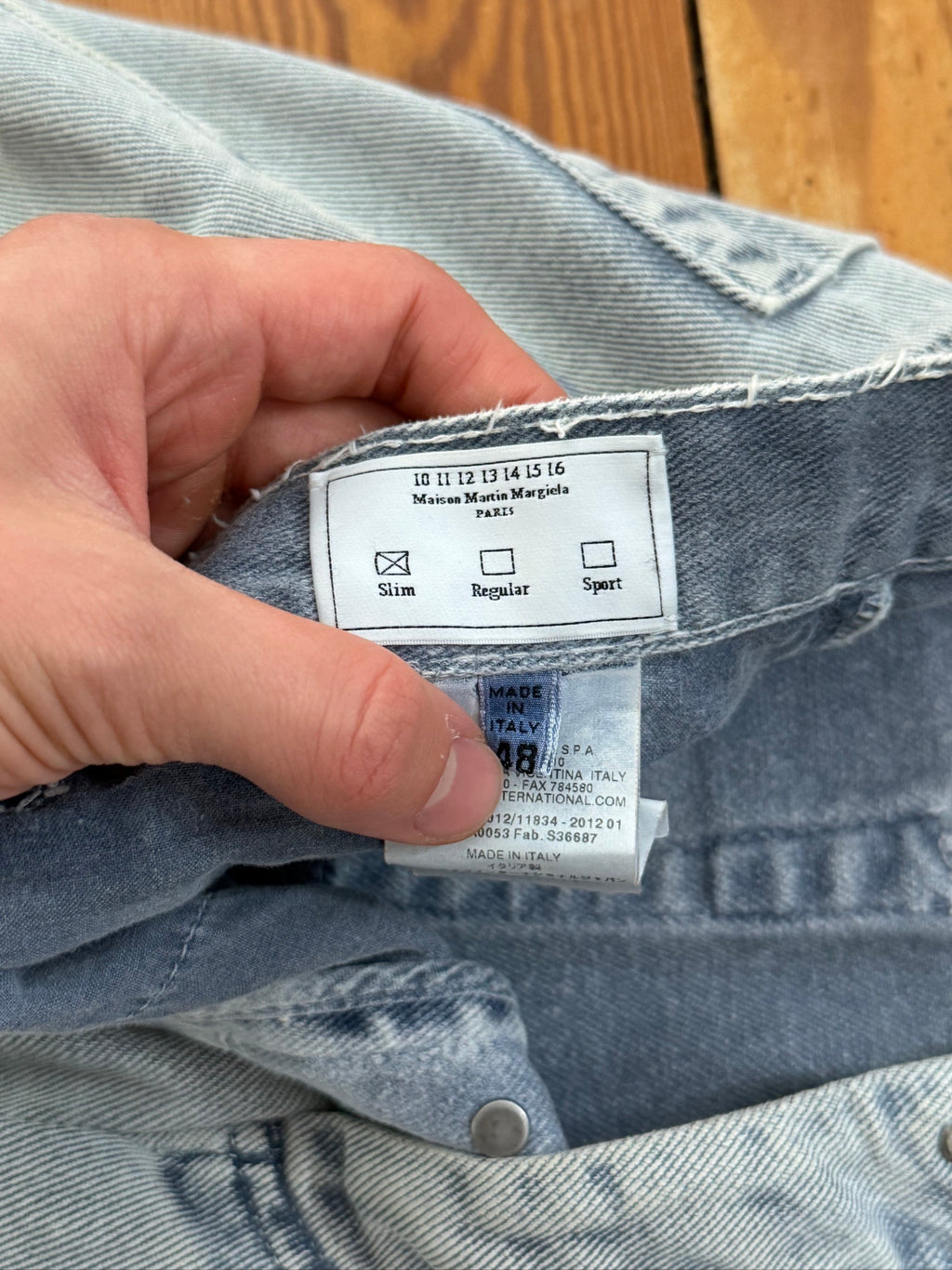 Maison Margiela 2012 Bleached Jeans