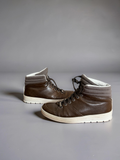 Dior Homme AW12 brown leather hightop shoes