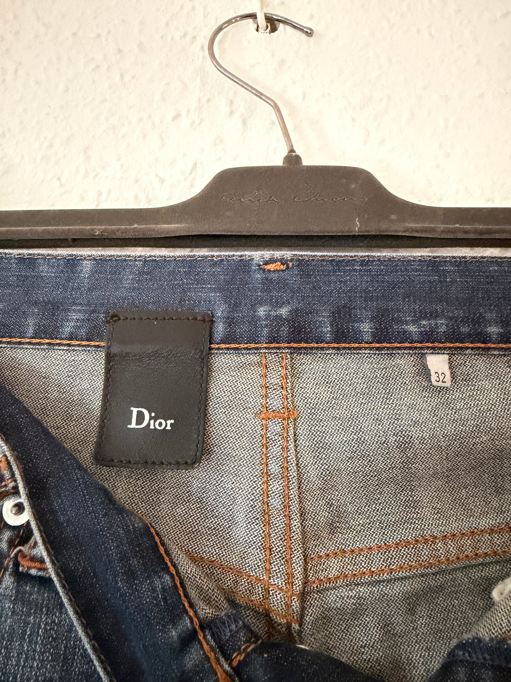 Dior SS08  „under my Car“ paint splatter jeans