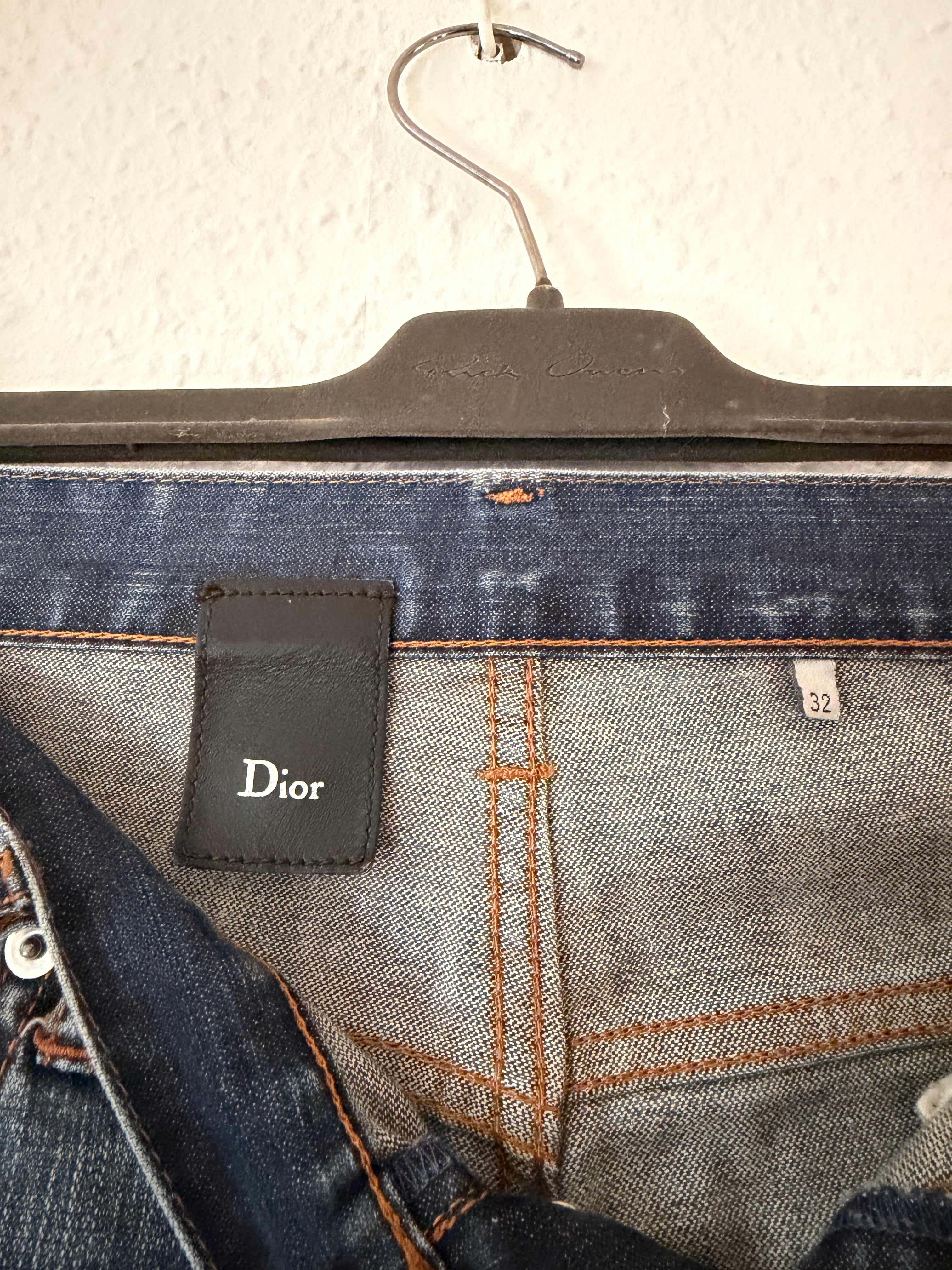 Dior SS08  „under my Car“ paint splatter jeans