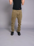 Balenciaga brown distressed straight jeans