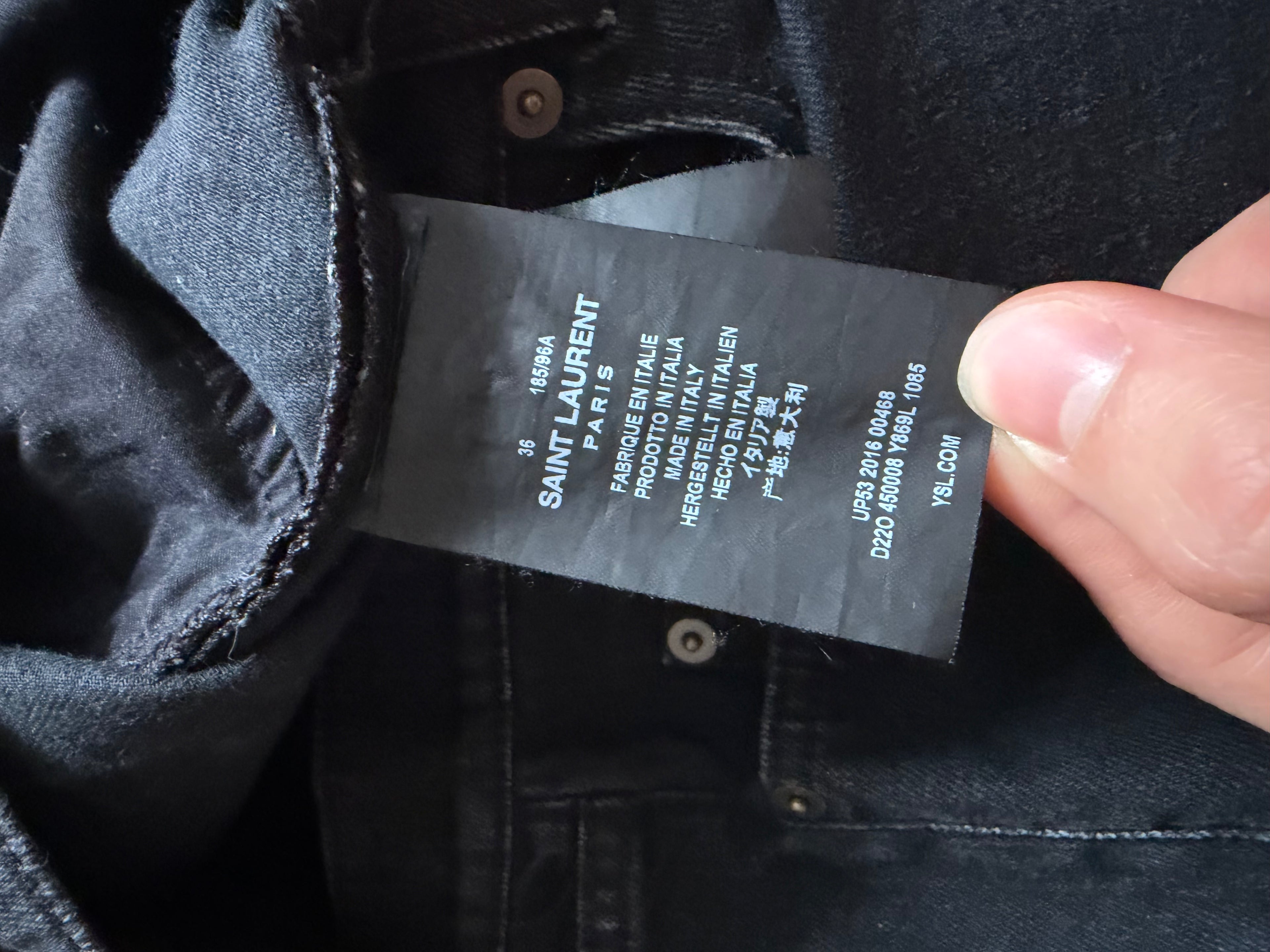 Saint Laurent 2016 Crash Jeans Hedi slimane