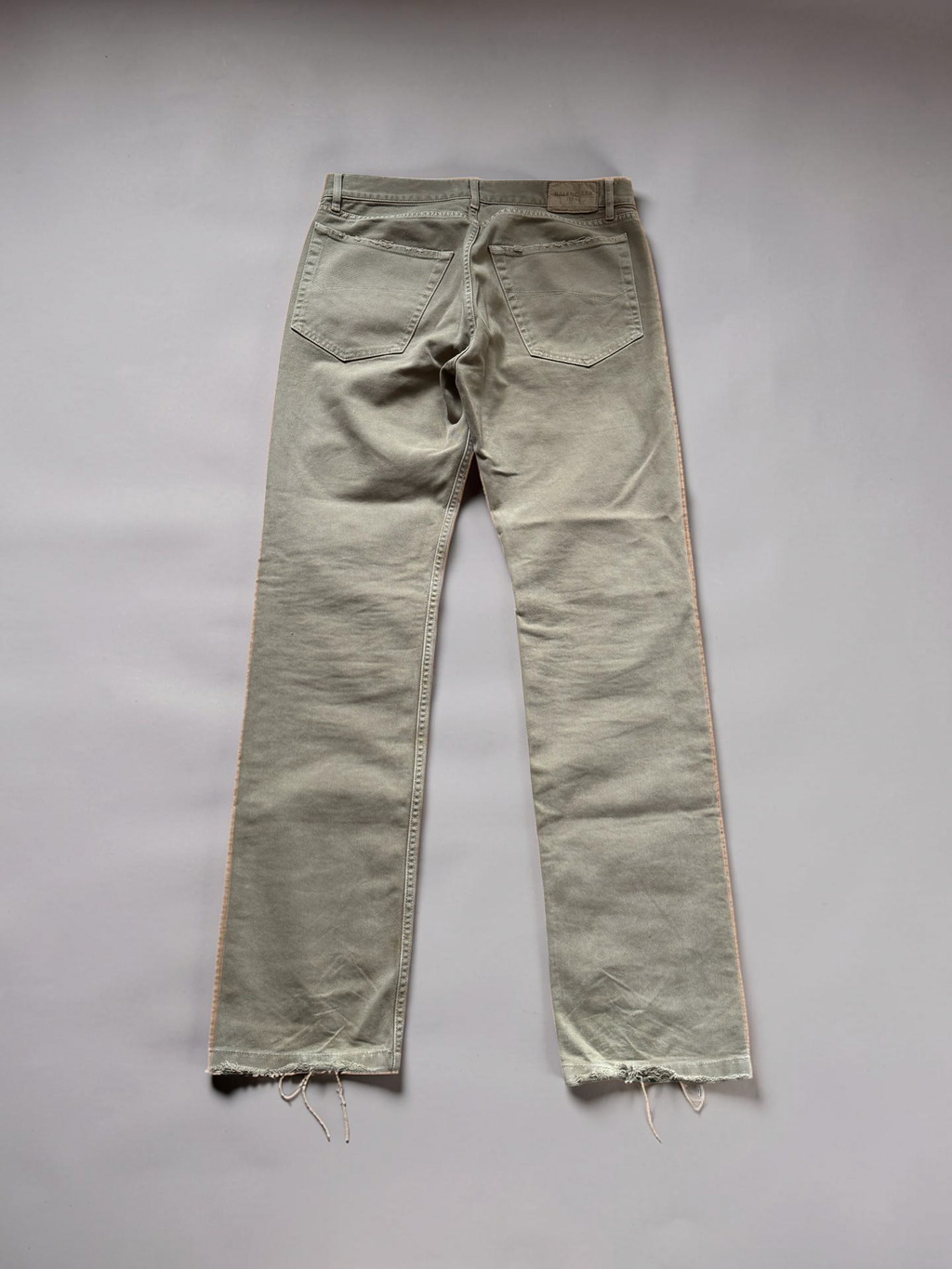 Balenciaga brown distressed straight jeans