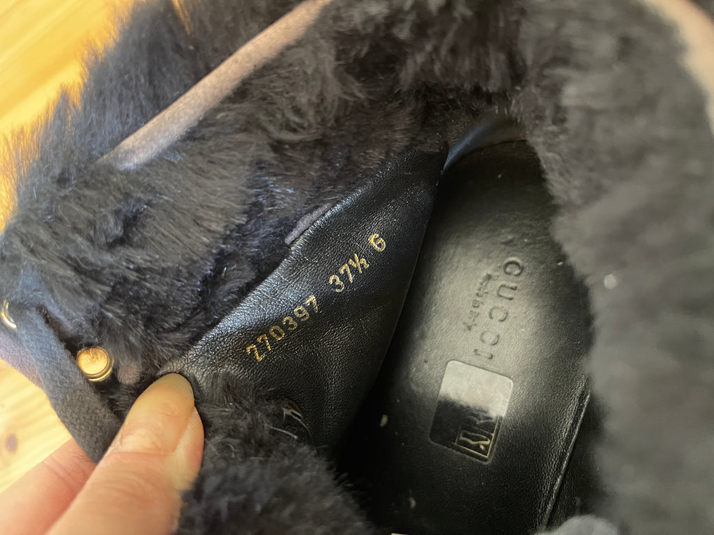 Gucci High Top Fur Sneaker