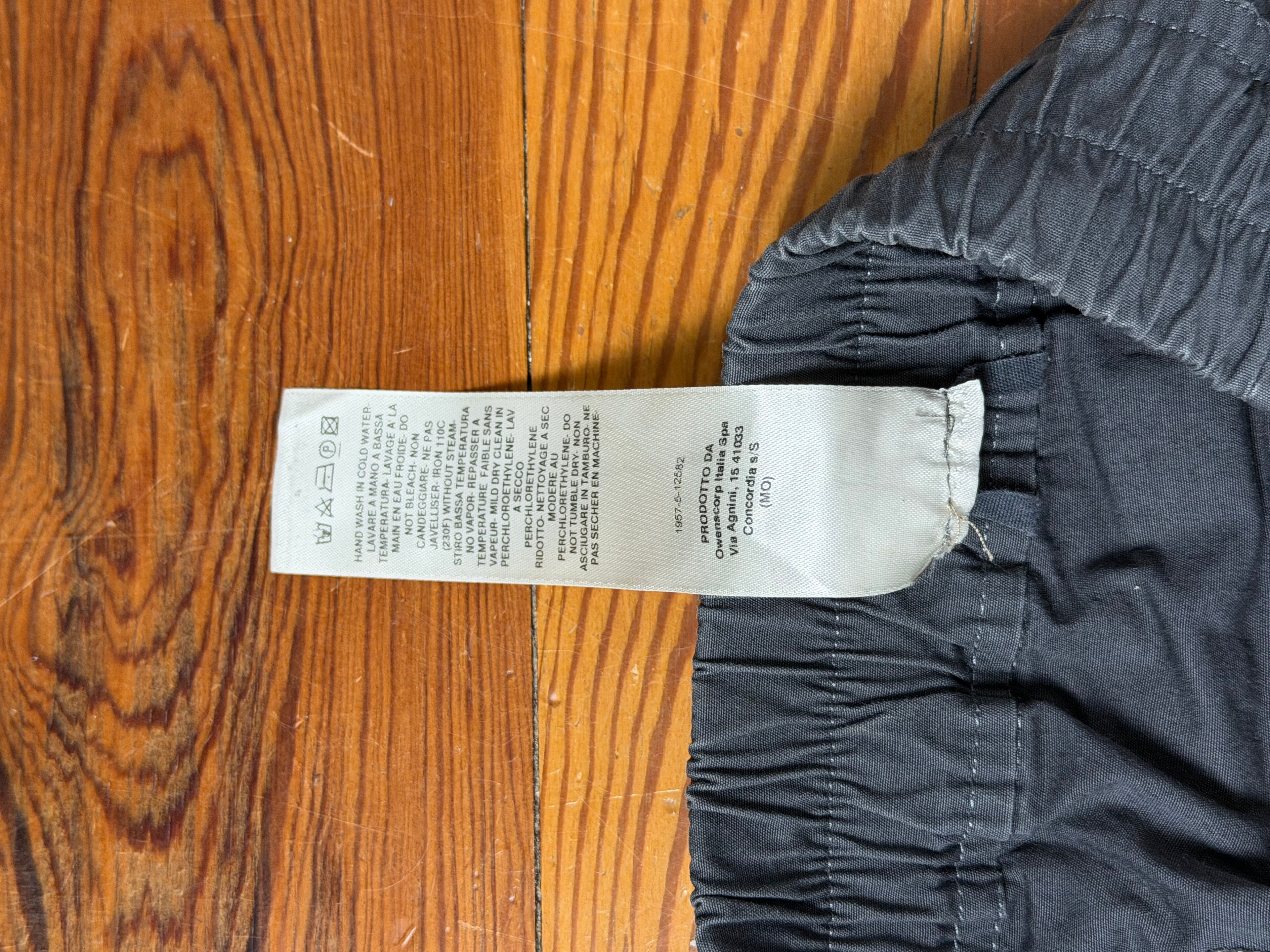 Rick Owens SS19 Babel blujay cargo pants
