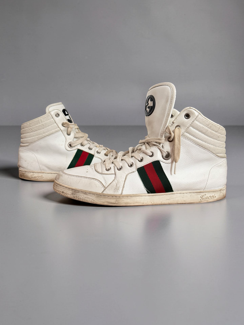 Gucci White Hightops