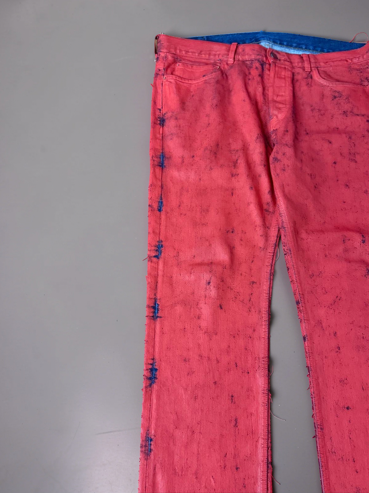 Margiela x H&M Red painted Jeans