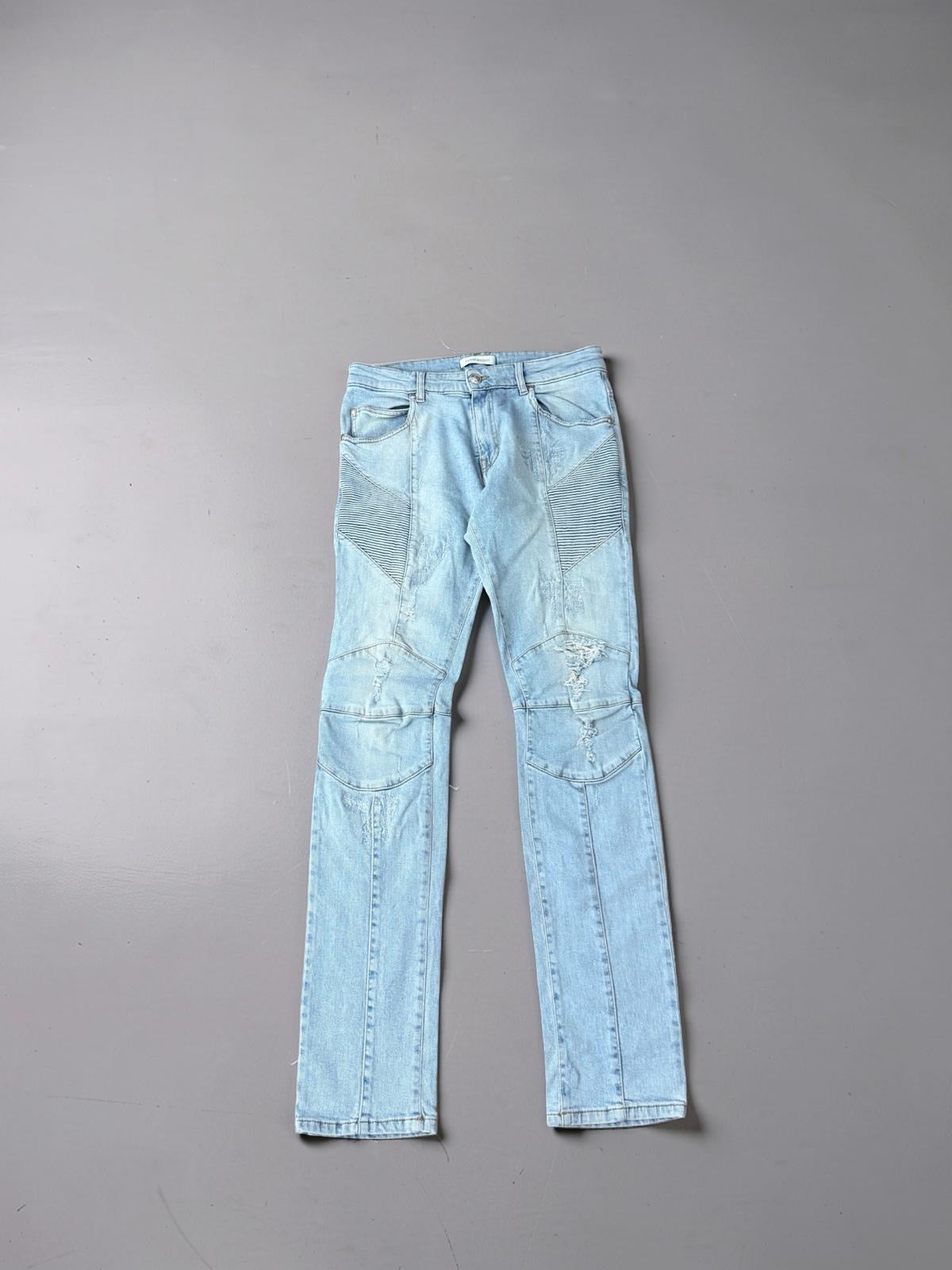 Balmain distressed biker Jeans
