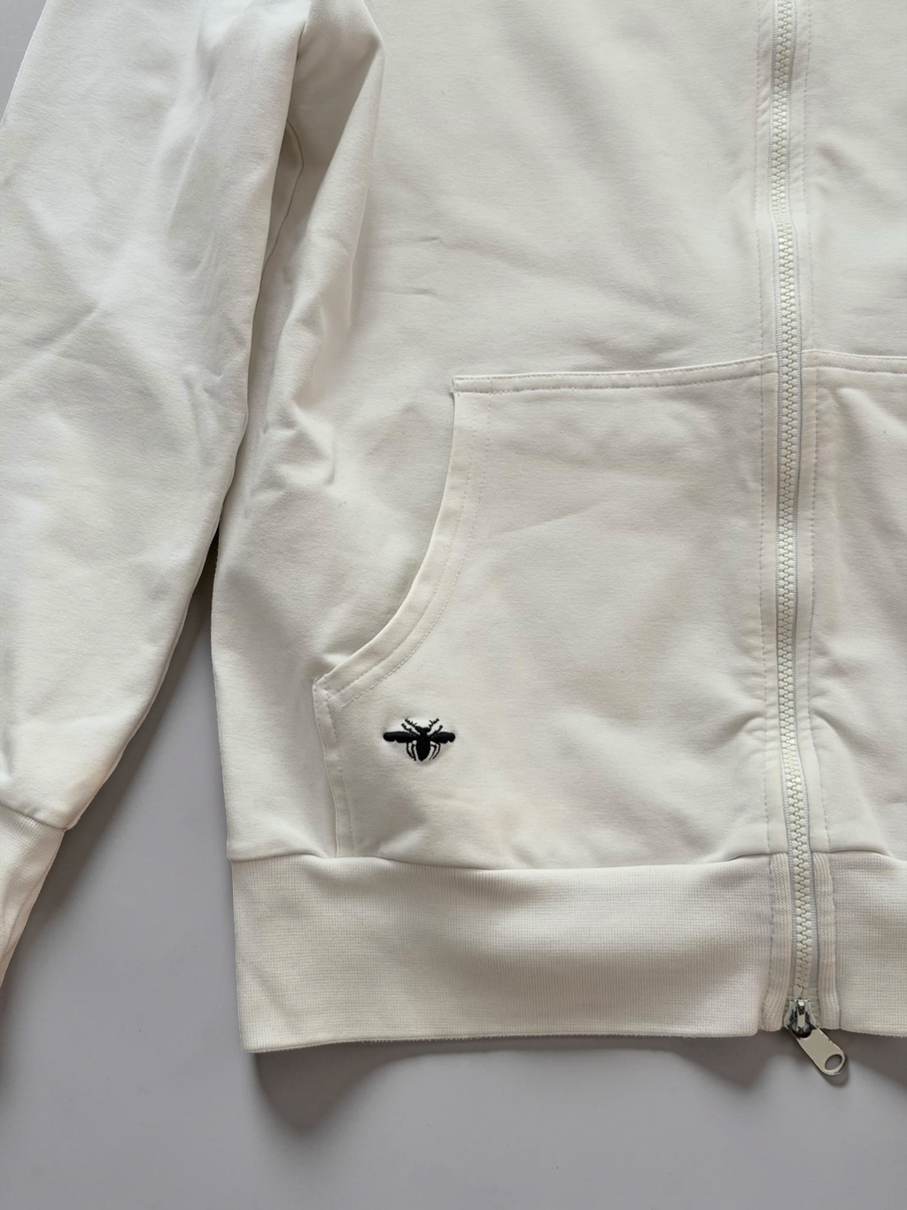 Dior zip up bee hoodie