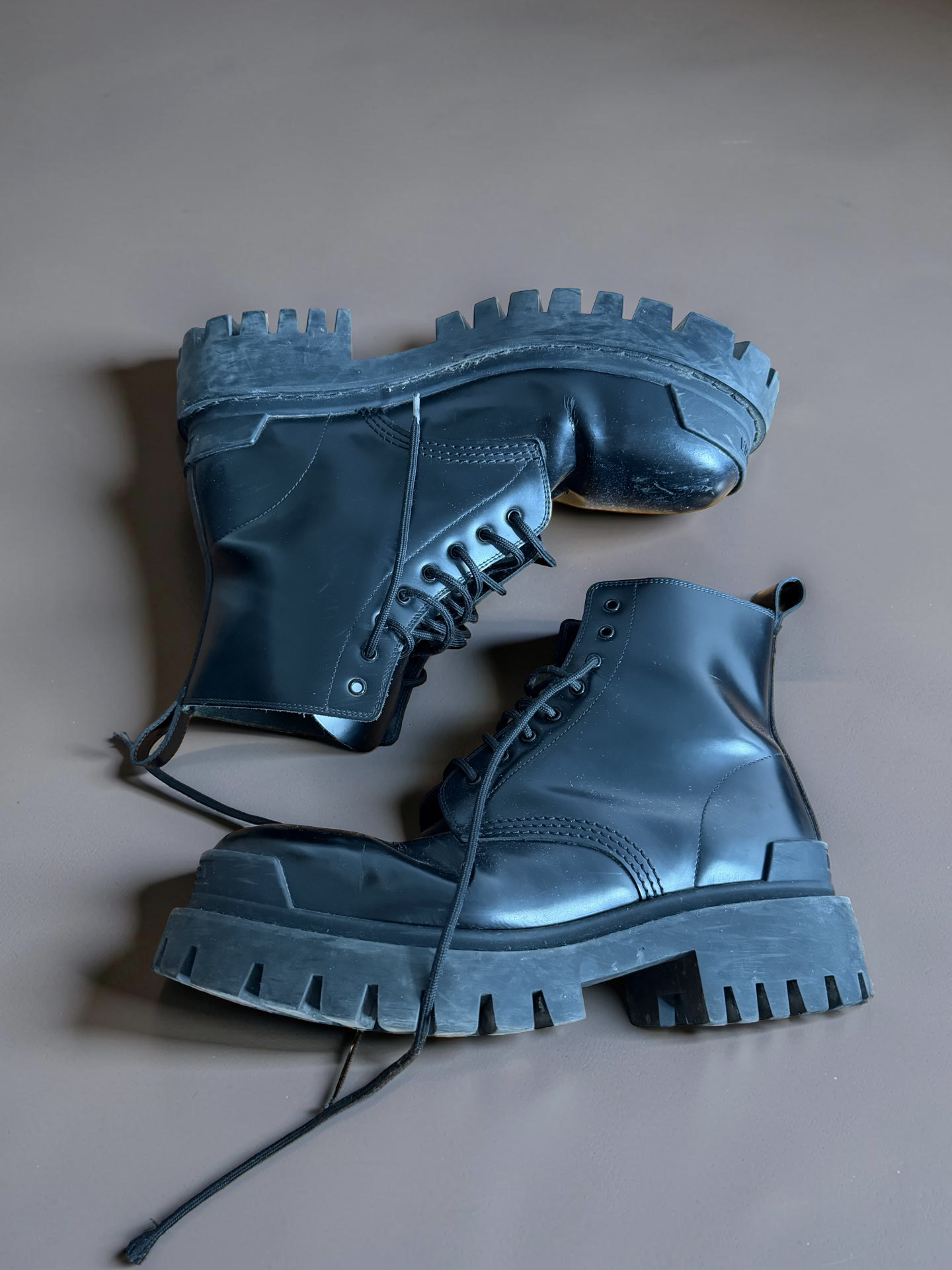 Balenciaga Leather Strike Boots