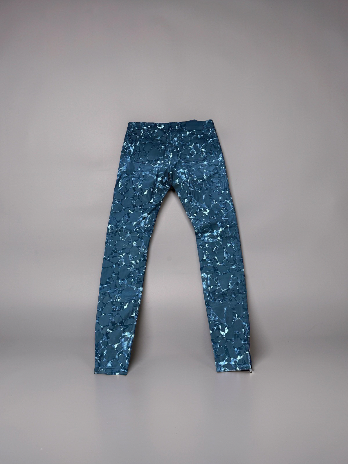 Balenciaga “marble” waxed jeans