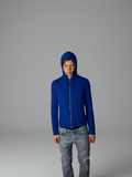 Balenciaga blue knit zip up