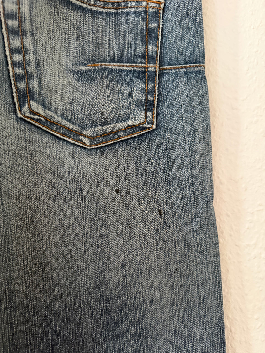 Dior SS08  „under my Car“ paint splatter jeans
