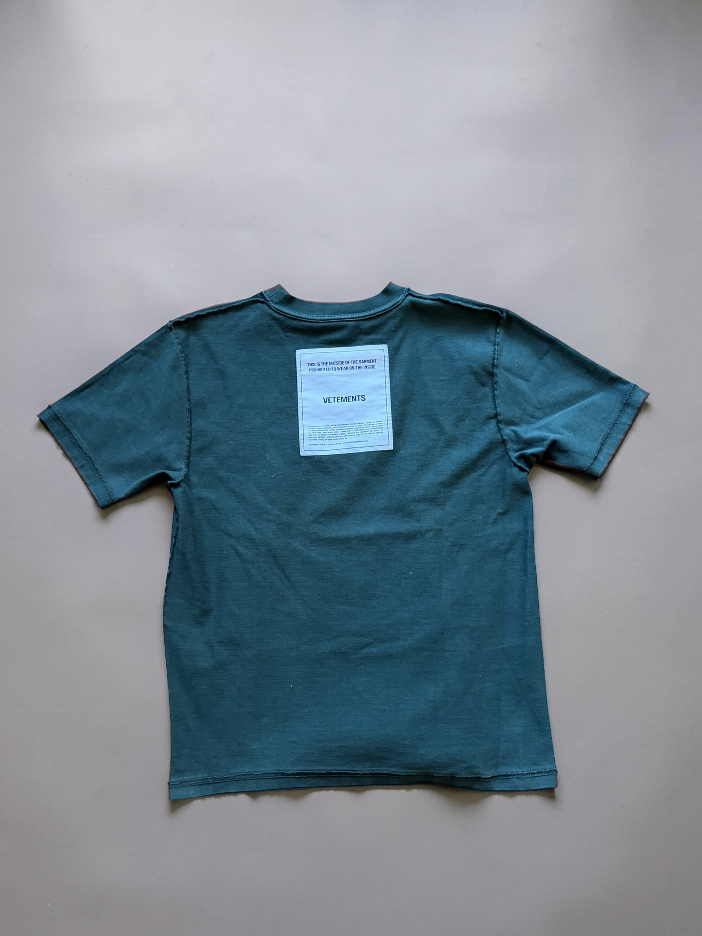 Vetements Demna Inside out T shirt