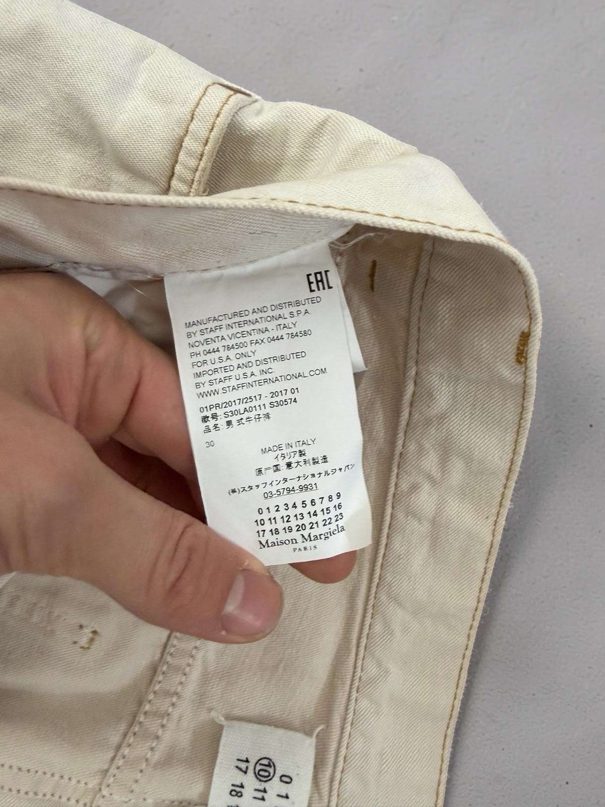 Margiela Rose Bleached Jeans