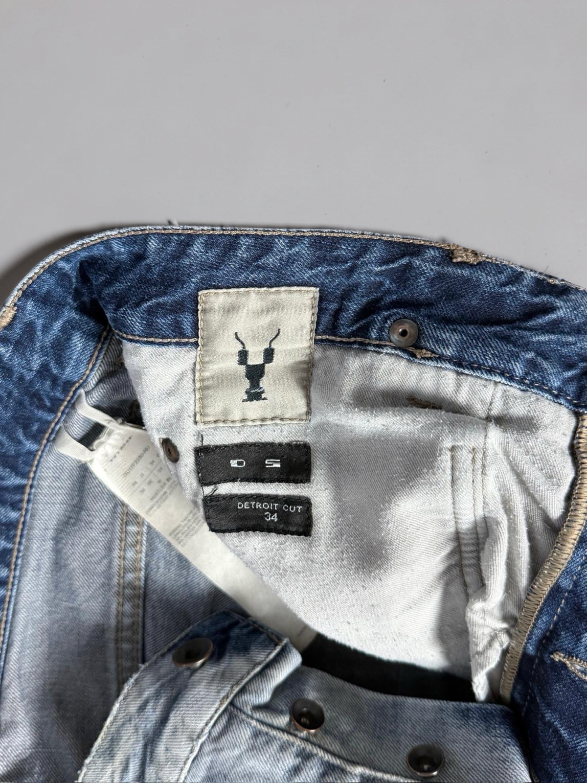 Rick Owens AW17 “Glitter” "Hustlers Blue” detroit jeans