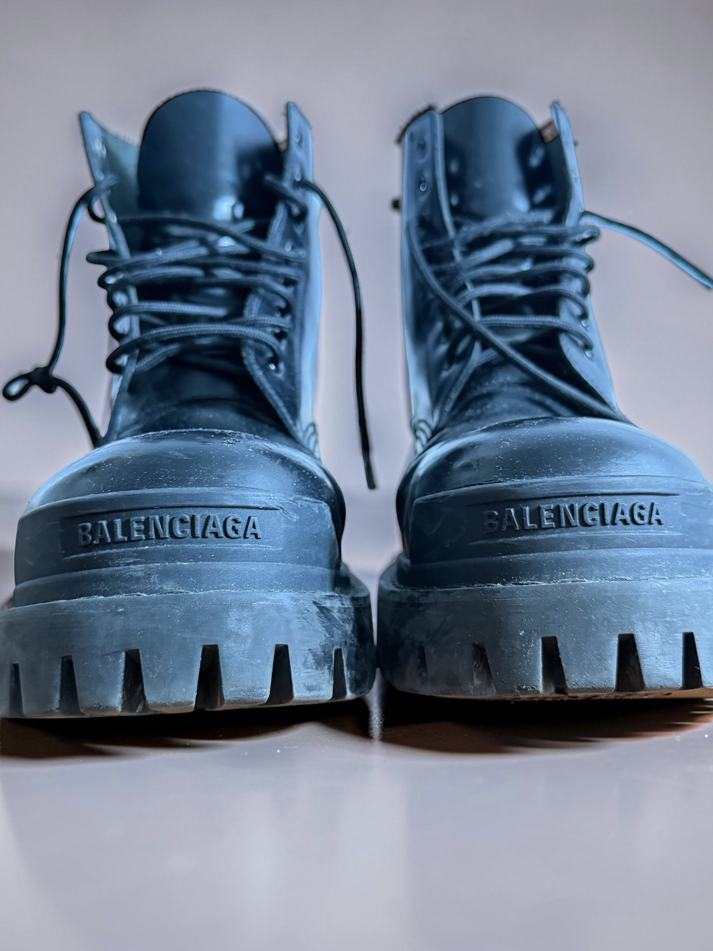 Balenciaga Leather Strike Boots