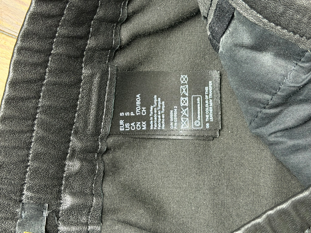 Balmain X HM Leather Biker Pants