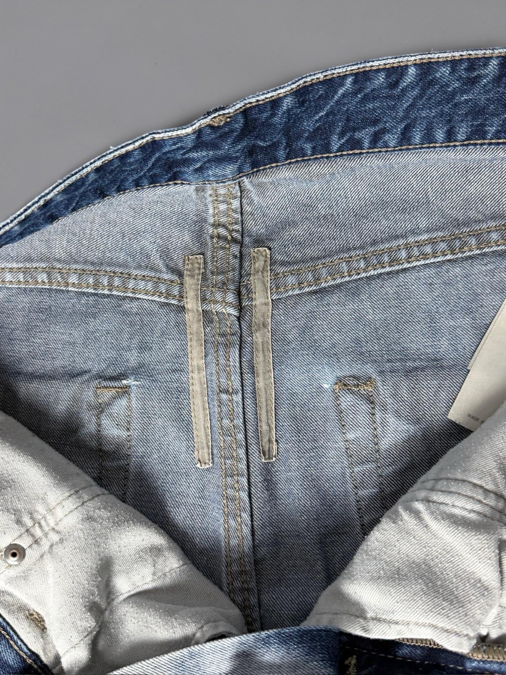 Rick Owens AW17 “Glitter” "Hustlers Blue” detroit jeans