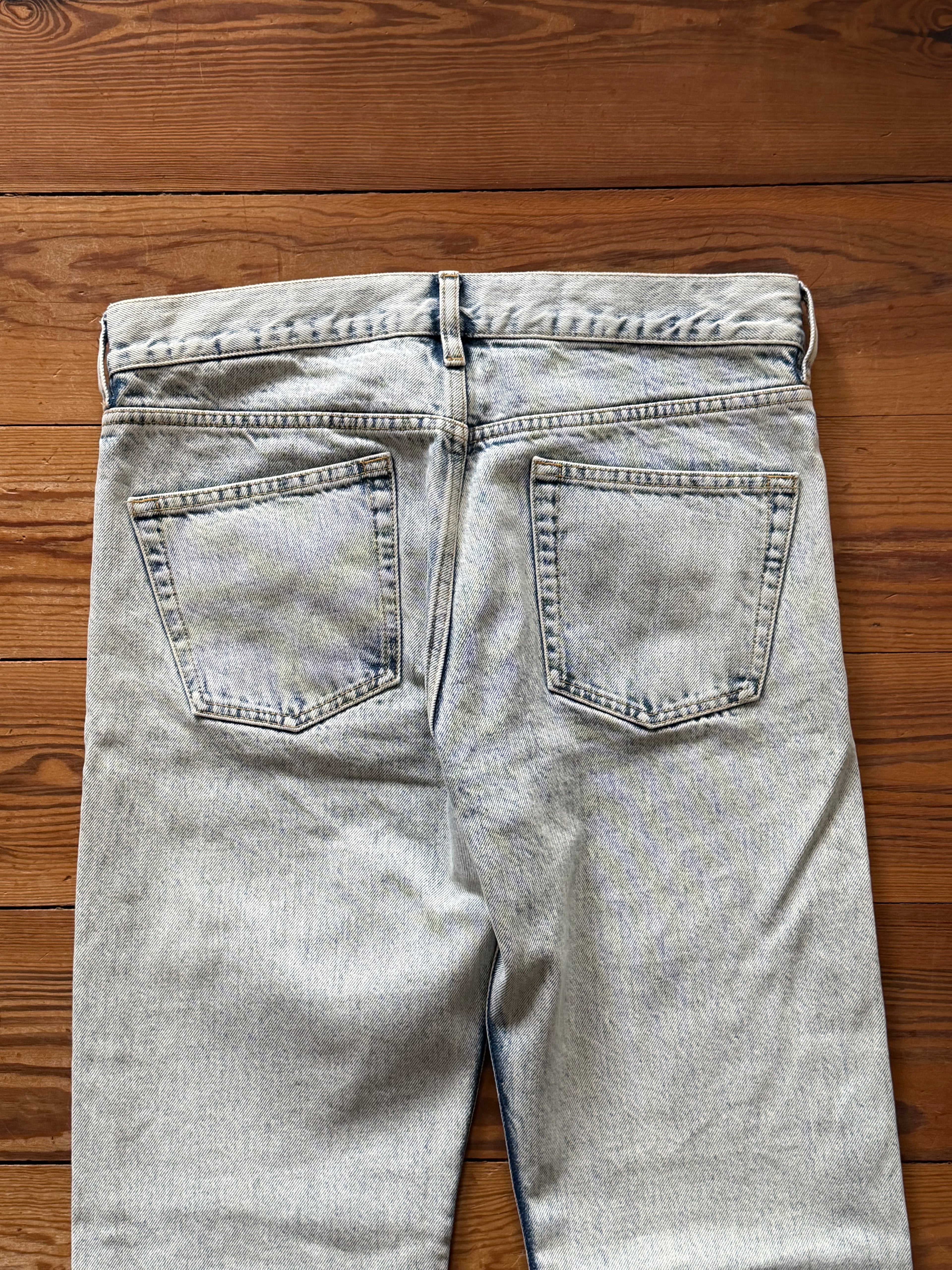 Balenciaga Demna white painted straight Jeans